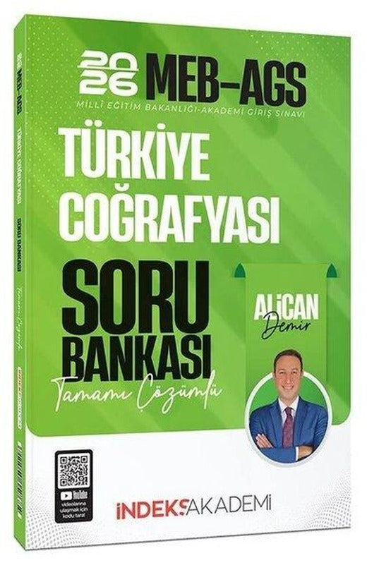2026 MEB - AGS Türkiye Coğrafyası Soru Bankası Çözümlü | İndeks Akademi (İnce Kapak)