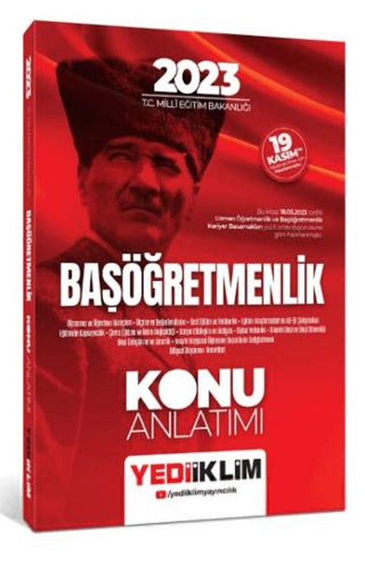 2023 T.C. Millî Eğitim Bakanlığı Başöğretmenlik Konu Anlatımı | Yediiklim Yayınları (Ciltsiz)