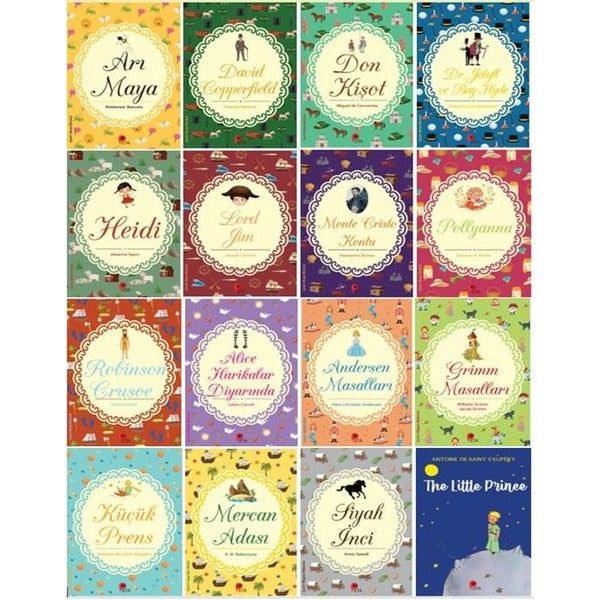 Çocuk Klasikleri 16 Kitap Set (8 Yaş Ve Üzeri) | Peta Kitap (Ciltsiz)