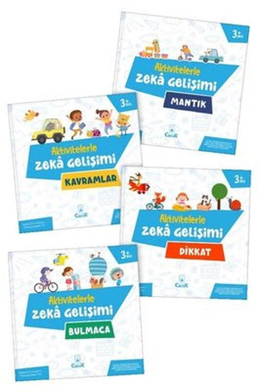 Aktivitelerle Zeka Gelişimi Serisi Seti - 4 Kitap Takım | Floki Çocuk