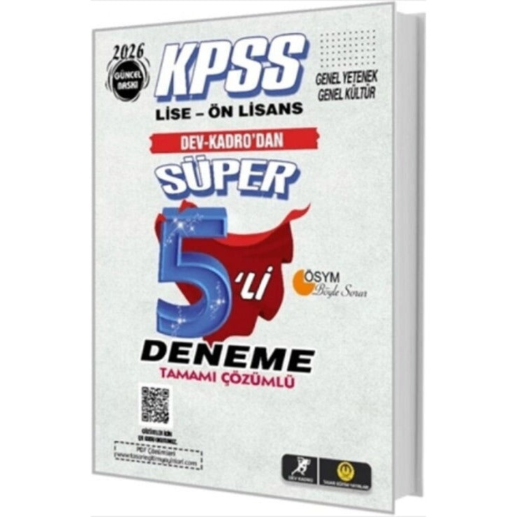 KPSS Lise-Önlisans Süper 5'li Deneme