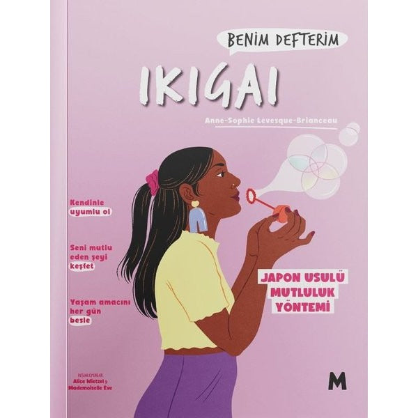 İkigai: Benim Defterim - Japon Usulü Mutluluk Yöntemi | Mabel Kitap (İnce Kapak)