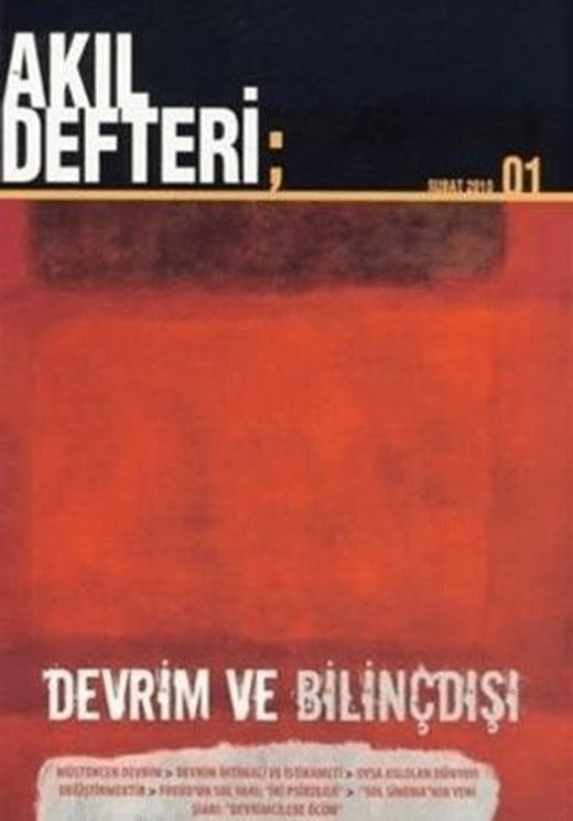 Akıl Defteri Sayı: 1 Devrim ve Bilinçdışı | Akıl Defteri Yayınları (Ciltsiz)