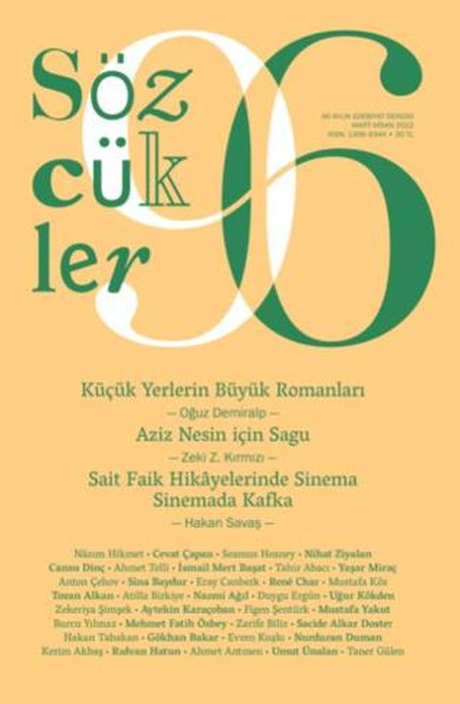Sözcükler Dergisi Sayı: 96 Mart-Nisan 2022 | Sözcükler Yayınları (Ciltsiz)
