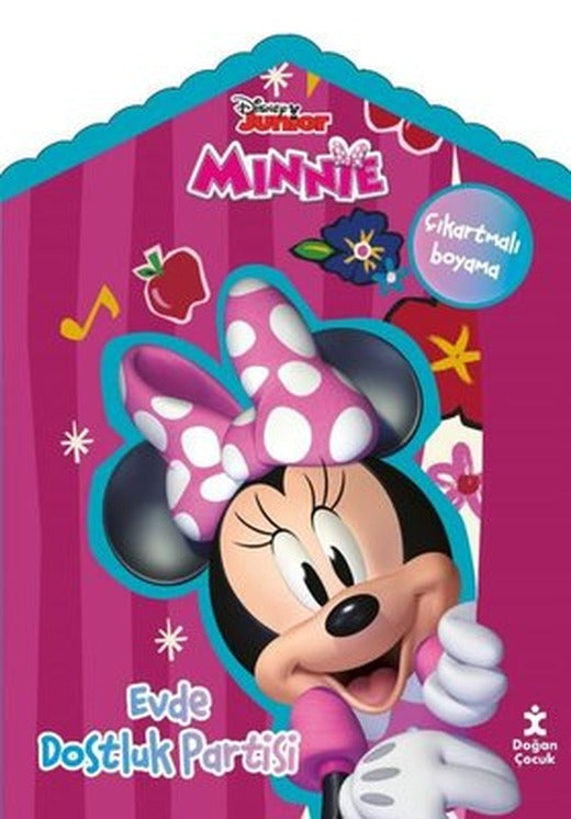Disney Minnie Evde Çıkartmalı Boyama Kitabı | Doğan Çocuk (İnce Kapak)