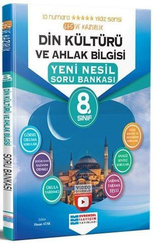 8.Sınıf Din Kültürü Ve Ahlak Bilgisi Video Çözümlü Soru Bankası | Evrensel İletişim Yayınları (İnce Kapak)