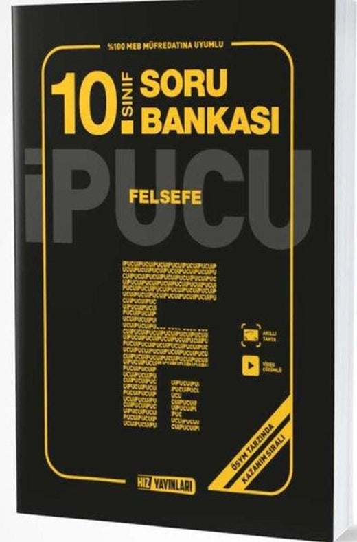 10.Sınıf Felsefe  İpucu Soru Bankası | Hız Yayınları (İnce Kapak)