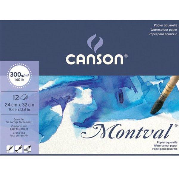 Canson Montval Suluboya Defteri 300gr 24x32 cm 12 Yaprak