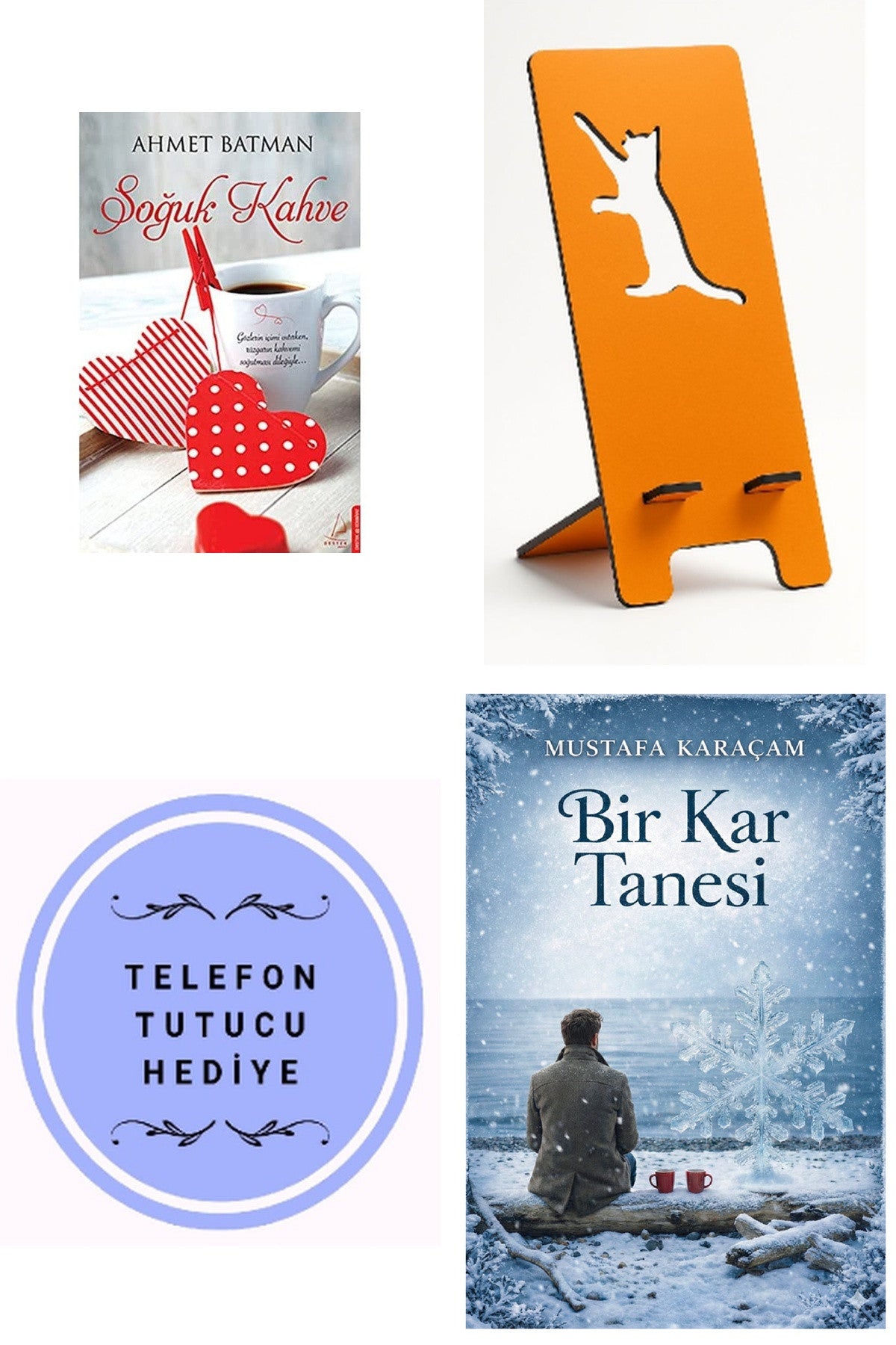 Ahmet Batman - Soğuk Kahve + Telefon Tutucu + Bir Kar Tanesi kitap kapağı