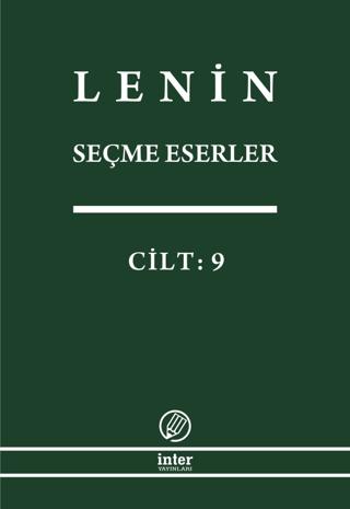 Lenin Seçme Eserler Cilt: 9 | İnter Yayınları (Ciltsiz)  - Resim 1