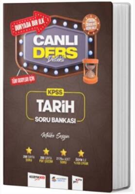 Akademi Denizi Yayıncılık KPSS Tarih Canlı Ders Destekli Soru Bankası - Melike Sezgin kitap kapağı