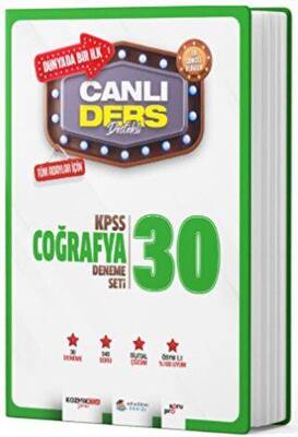 Akademi Denizi Yayıncılık KPSS Coğrafya Canlı Ders Süper 30 Deneme Seti - Kolektif kitap kapağı