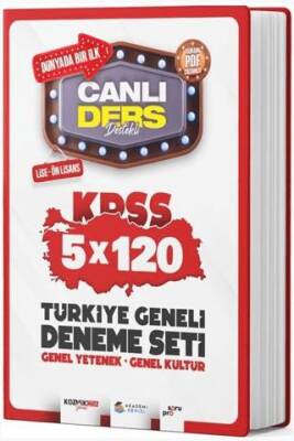 Akademi Denizi Yayıncılık KPSS Lise Ön Lisans Türkiye Geneli 5x120 Deneme Seti - Kolektif kitap kapağı