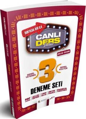 KPSS Lise Önlisans Genel Kültür Genel Yetenek 3 lü Deneme Seti - Kolektif kitap kapağı