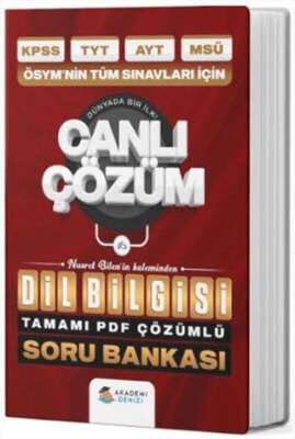 Akademi Denizi Yayıncılık TYT AYT ALES KPSS DGS Dil Bilgisi Soru Bankası - Nusret Bilen kitap kapağı
