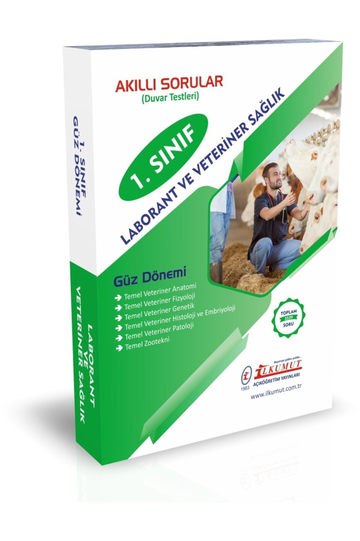 İlkumut Yayınları - 1. Sınıf Laborant Veteriner ve Sağlık (Konu Anlatımlı ve Çözümlü Sorular) Güz Dönemi kitap kapağı