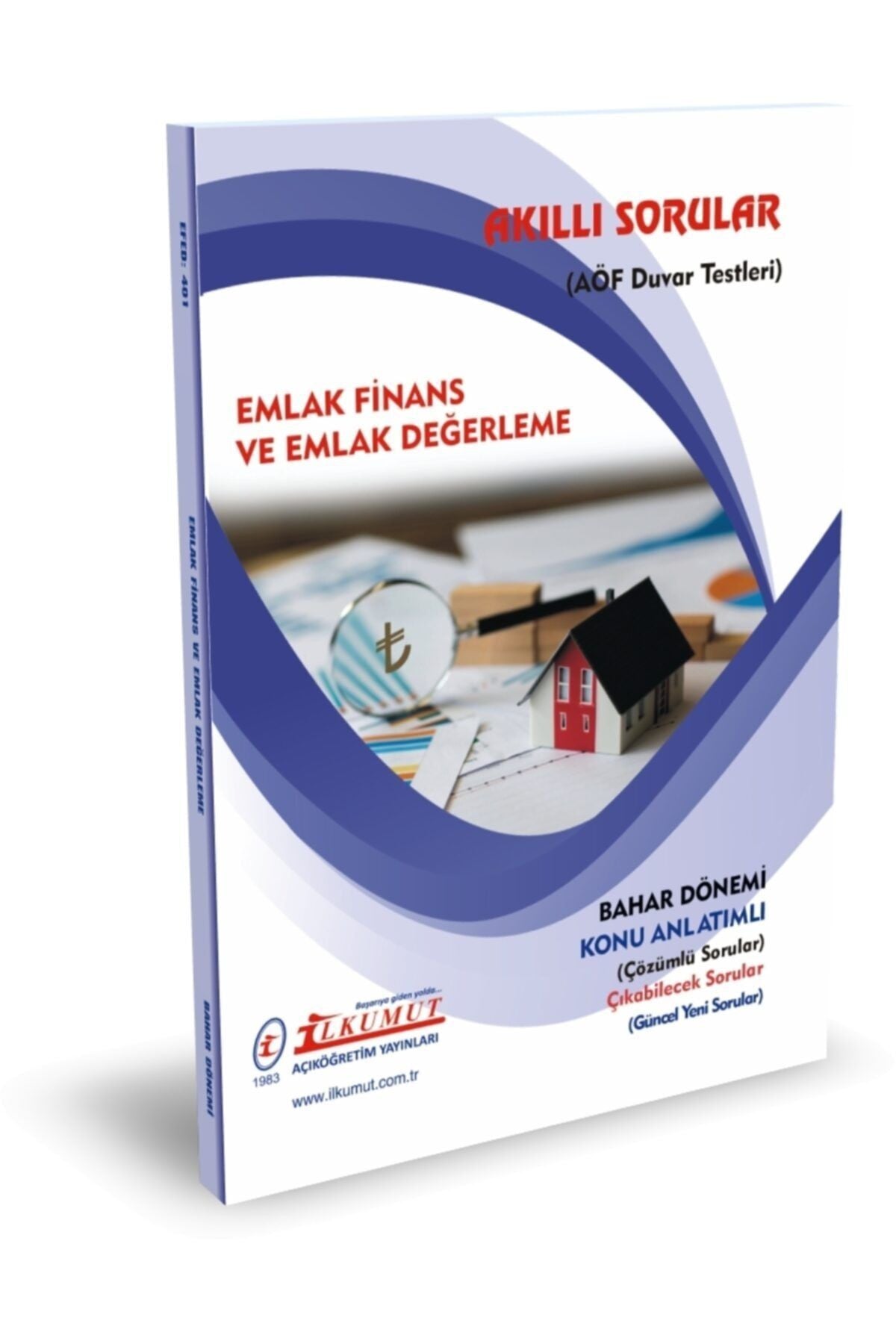 İlkumut Yayınları - Emlak Finans ve Emlak Değerleme - (Konu Anlatımlı ve Çözümlü Sorular) kitap kapağı