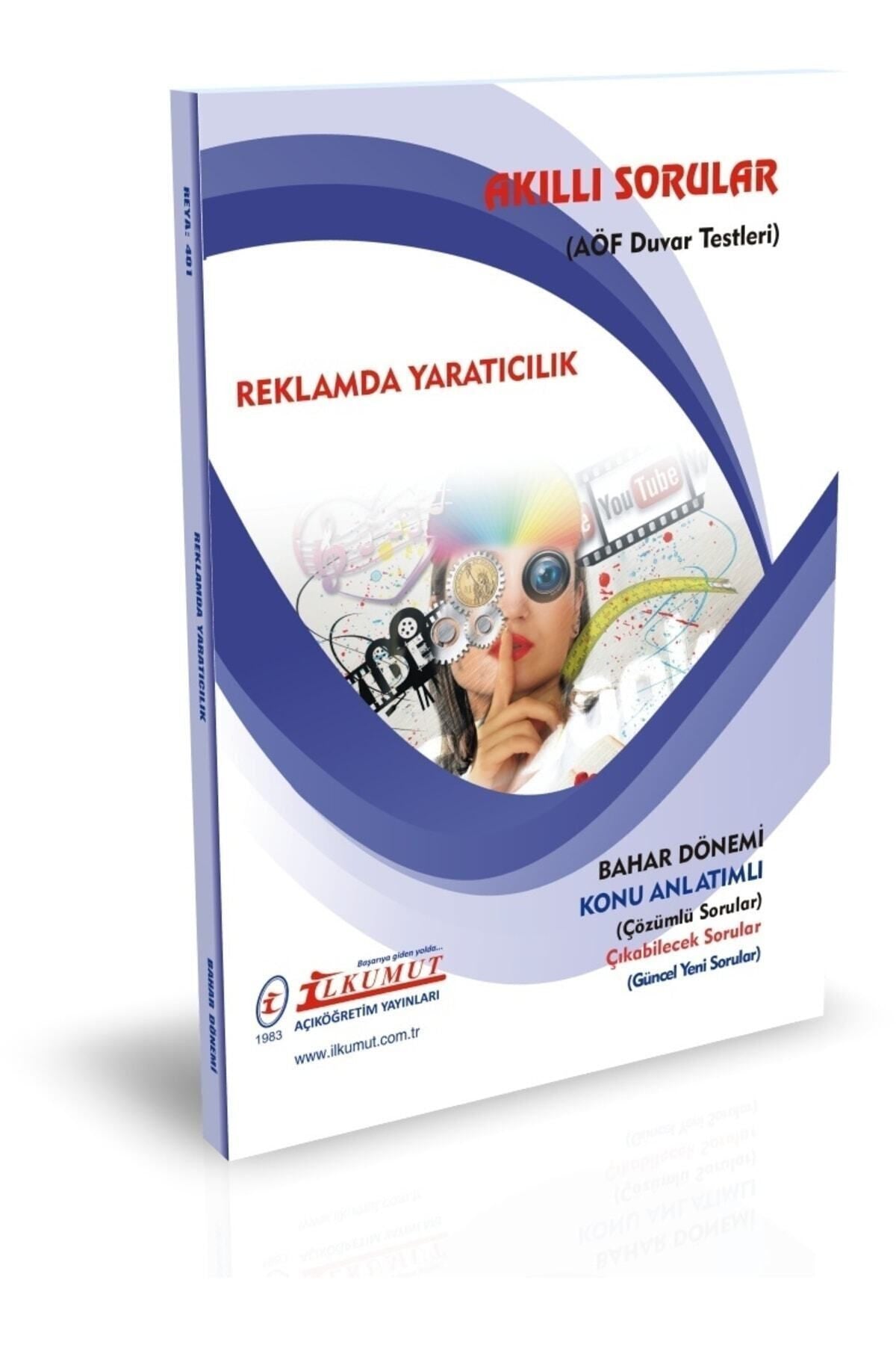 İlkumut Yayınları - Reklamda Yaratıcılık - (Konu Anlatımlı ve Çözümlü Sorular) kitap kapağı