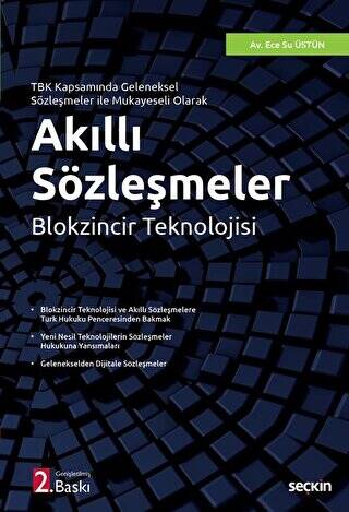 Akıllı Sözleşmeler - Ece Su Üstün kitap kapağı
