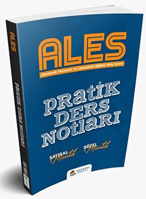 ALES Pratik Ders Notları - Kolektif kitap kapağı