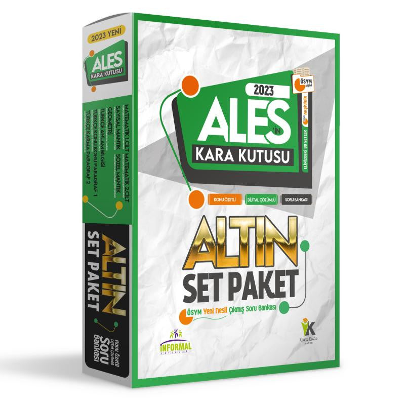 ALESİN Kara Kutusu ALTIN PAKET SET Konu Özetli Dijital Çözümlü ÖSYM ARŞİV Çıkmış Soru Bankası kitap kapağı