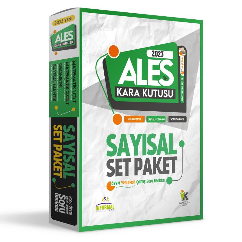 ALESİN Kara Kutusu SAYISAL SET Konu Özetli Dijital Çözümlü ÖSYM ARŞİV Çıkmış Soru Bankası kitap kapağı