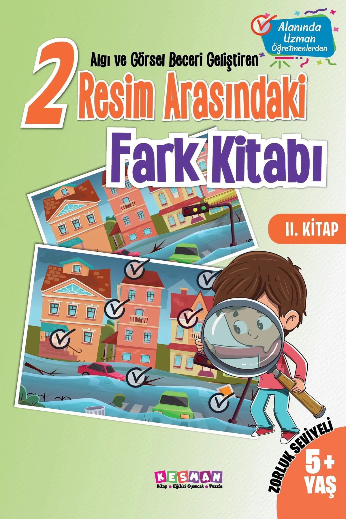 Algı ve Görsel Beceri Geliştiren 2 Resim Arasındaki Fark Kitabı kitap kapağı