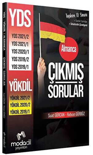 Modadil Almanca YDS -YÖKDİL Çıkmış Sorular Modadil Yayınları - Suat Gürcan kitap kapağı