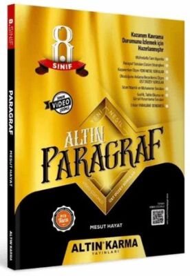Altın Karma Yayınları - Bayilik 8. Sınıf LGS Paragraf Soru Bankası - Kolektif kitap kapağı