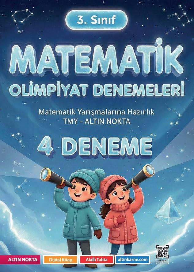 Altın Nokta Yayınları 3. Sınıf Matematik Olimpiyat Denemeleri 4 Deneme kitap kapağı