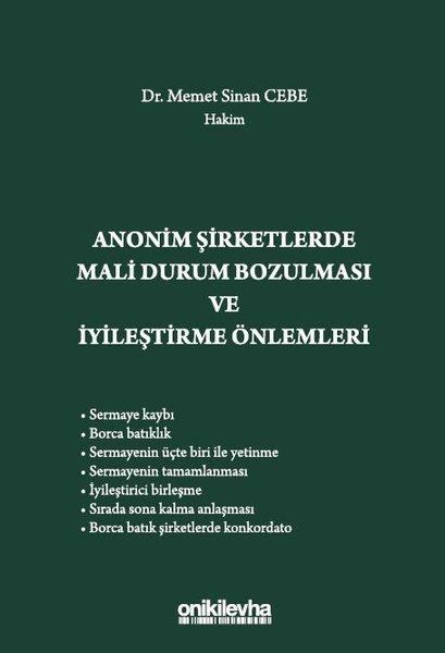 Anonim Şirketlerde Mali Durum Bozulması ve İyileştirme Önlemleri | On İki Levha Yayıncılık (Ciltli)  - Resim 1