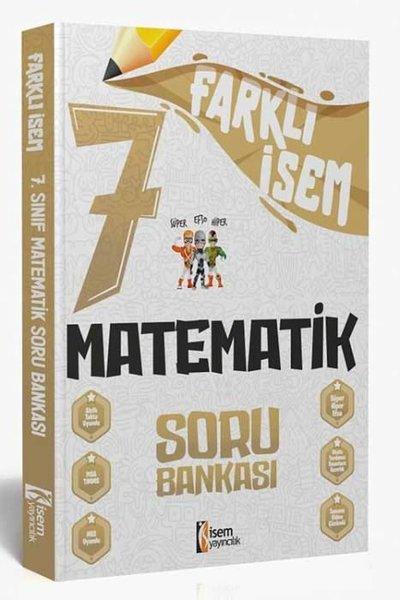 2024 7.Sınıf Matematik Farklı İsem Soru Bankası | İsem Yayıncılık - Ortaokul (İnce Kapak)  - Resim 1
