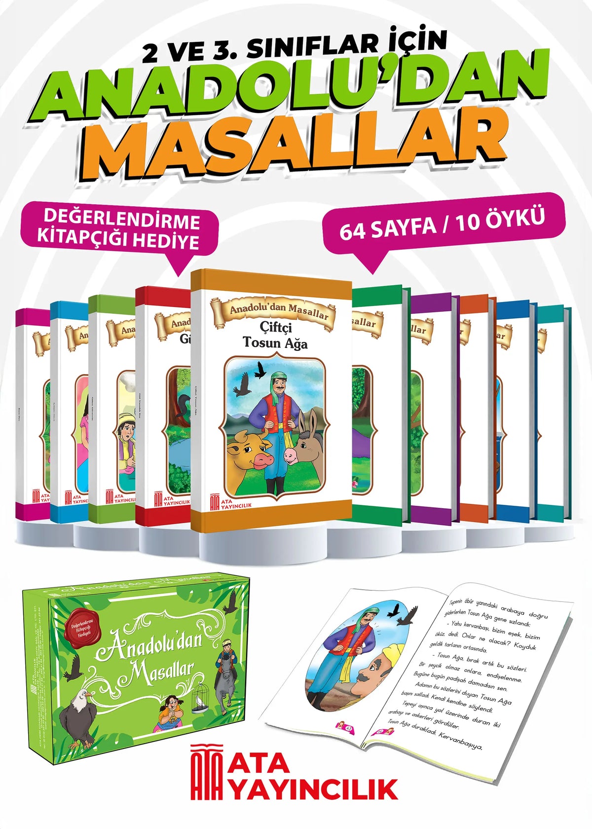 Anadoludan Masallar Ata Yayıncılık kitap kapağı
