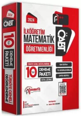 2024 ÖABT İLKÖĞRETİM MATEMATİK Öğretmenliği 10lu Çözümlü Paket Deneme TG Anamorfik Yayınları - Hasan Hilmi Ergören kitap kapağı