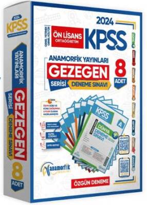 Anamorfik Yayınları KPSS Ön Lisans GY-GK GEZEGEN Serisi 8li Deneme Paketi Kurumsal Türkiye Geneli Dijital Çözümlü Anamorfik Yayınları - Kolektif kitap kapağı