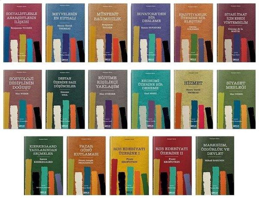 Anarşi Seti - 17 Kitap Takım | Gece Kitaplığı