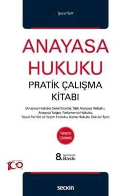 Anayasa Hukuku Pratik Çalışma Kitabı - Şeref İba kitap kapağı