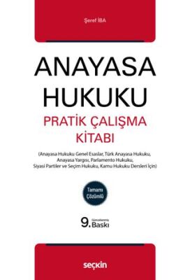 Anayasa Hukuku Pratik Çalışma Kitabı - Şeref İba kitap kapağı