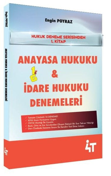 Anayasa Hukuku ve İdare Hukuku Denemeleri - Hukuk Deneme Serisi 1. Kitap - Engin Poyraz kitap kapağı