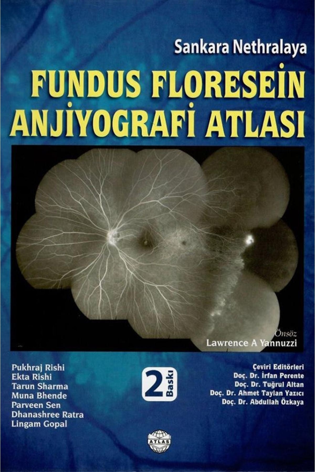 Fundus Floresein Anjiyografi Atlası kitap kapağı