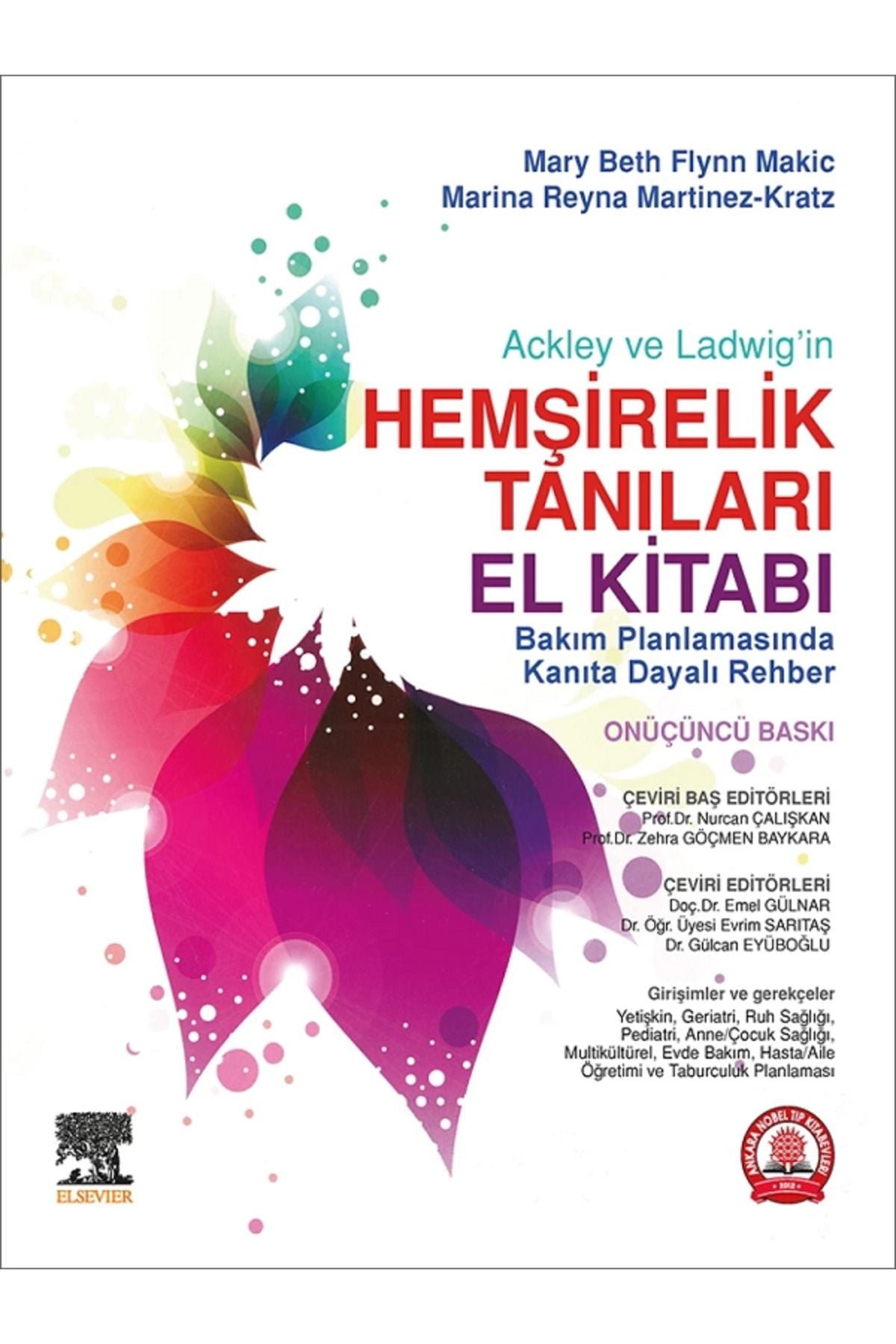 Hemşirelik Tanıları El Kitabı 13. Baskı - betty j.ackley kitap kapağı