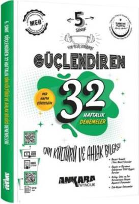 5.Sınıf Güçlendiren 32 Haftalık Din Kültürü ve Ahlak Bilgisi Kazanım Denemeleri - Kolektif kitap kapağı