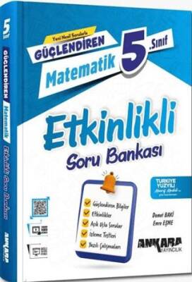 5. Sınıf Matematik Güçlendiren Etkinlikli Soru Bankası - Emre Eşme kitap kapağı
