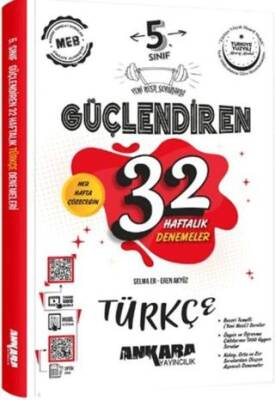 5. Sınıf Güçlendiren 32 Haftalık Türkçe Kazanım Denemeleri - Kolektif kitap kapağı
