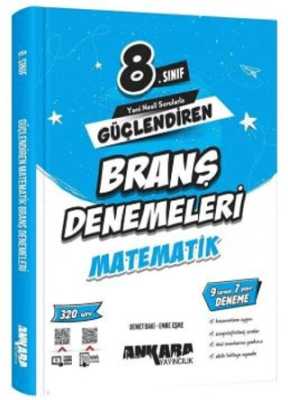 8. Sınıf Matematik Güçlendiren Branş Denemeleri Ankara Yayıncılık - Emre Eşme kitap kapağı