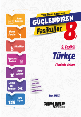 8. Sınıf Türkçe Güçlendiren 2. Fasikül - Eren Akyüz kitap kapağı