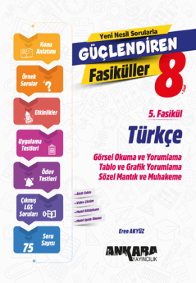 8. Sınıf Türkçe Güçlendiren 5. Fasikül - Eren Akyüz kitap kapağı