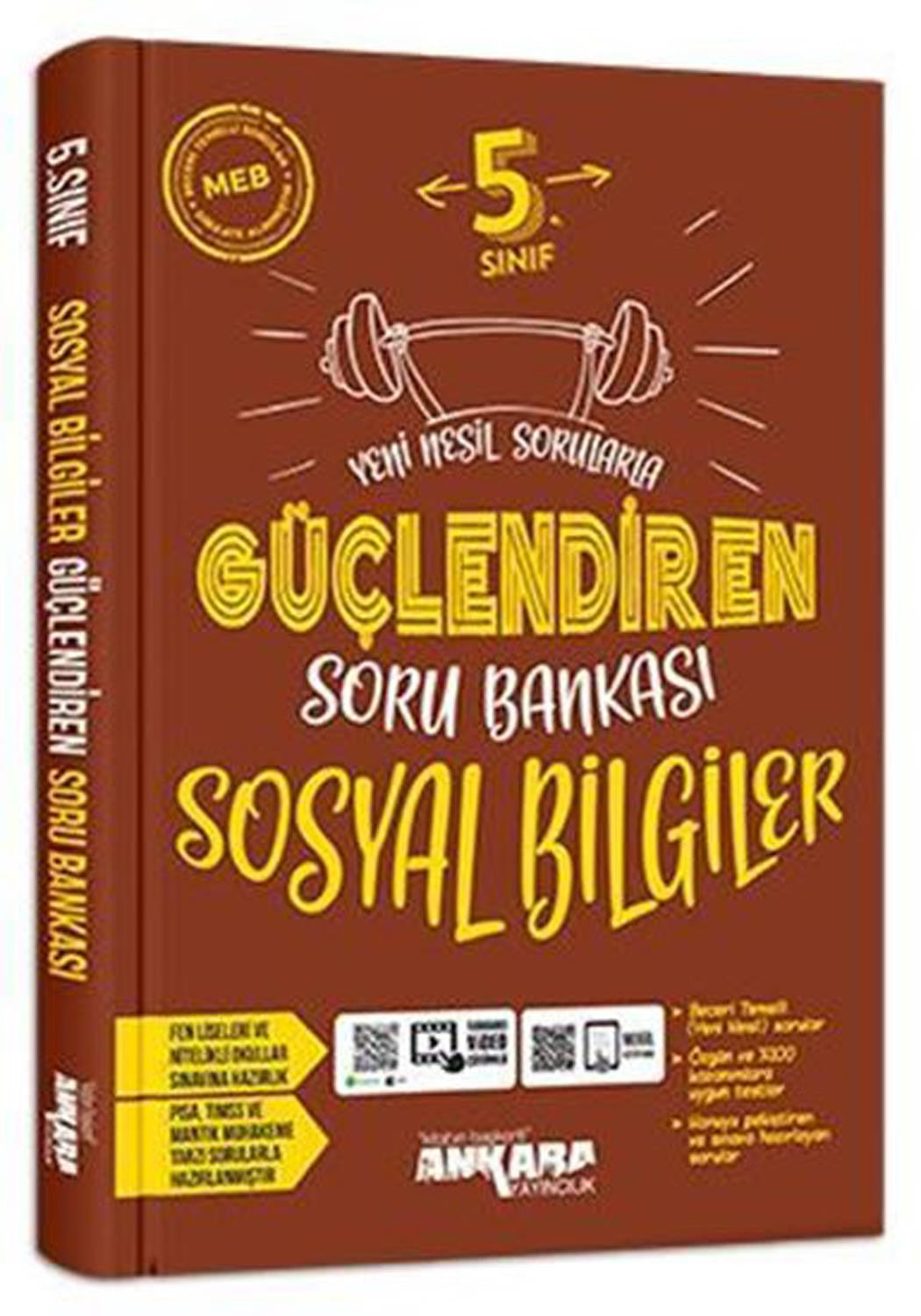 Ankara Yayınları 5. Sınıf Sosyal Bilgiler Güçlendiren Soru Bankası 2021-2022 - Kolektif kitap kapağı