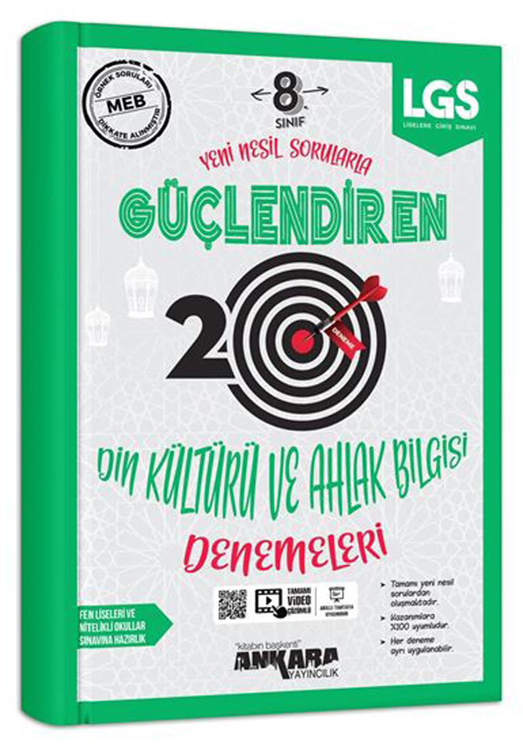 Ankara Yayınları 8. Sınıf Lgs Din Kültürü Güçlendiren 20 Li Deneme kitap kapağı