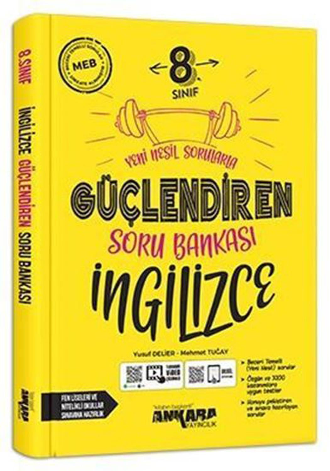 Ankara Yayınları 8. Sınıf Lgs İngilizce Güçlendiren Soru Bankası 2021-2022 - Kolektif kitap kapağı